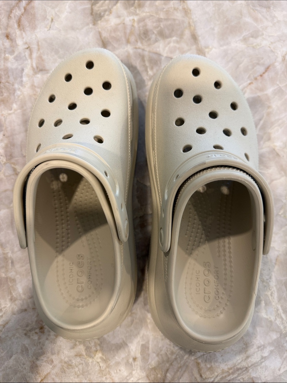 CROCS Platform Clog in Light Beige - Picture 3 of 7